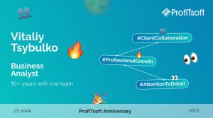 From Intern to Account Manager: Vitaliy Tsybulko’s 10-Year Journey at ProfITsoft